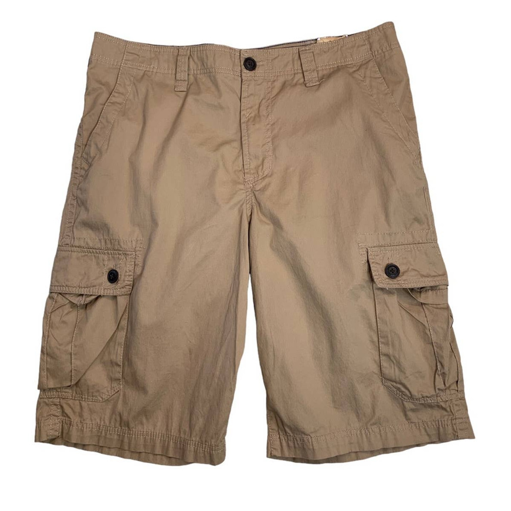 Urban Pipeline Men's Size 38 Cargo Shorts 12" Inseam Button Pockets 100% Cotton